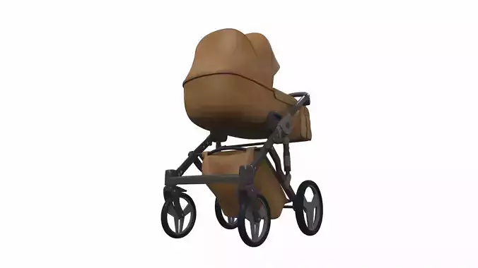 Baby stroller 04 3D model