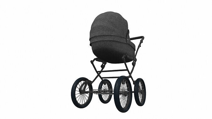 Baby stroller 05 3D model
