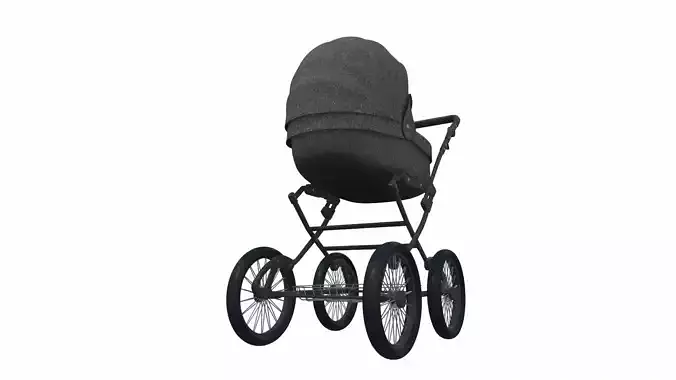 Baby stroller 05 3D model