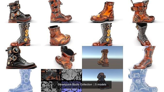 Steampunk Boots Collection  
