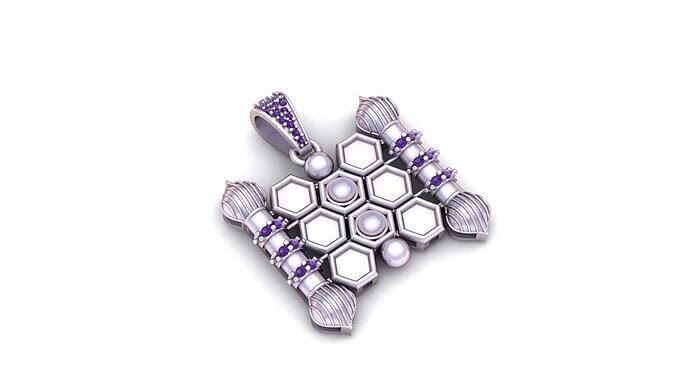 Iran Stylish Pendant  3D print model