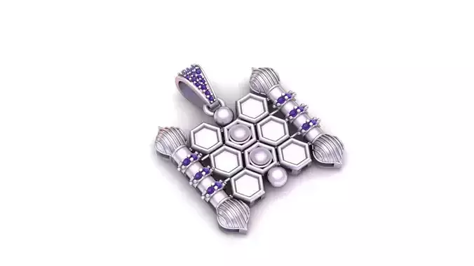 Iran Stylish Pendant  3D print model
