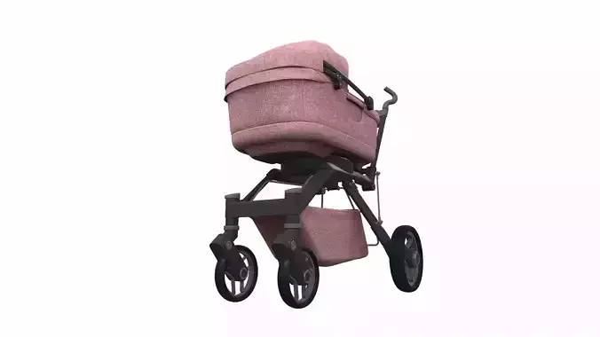 Baby stroller 06 3D model