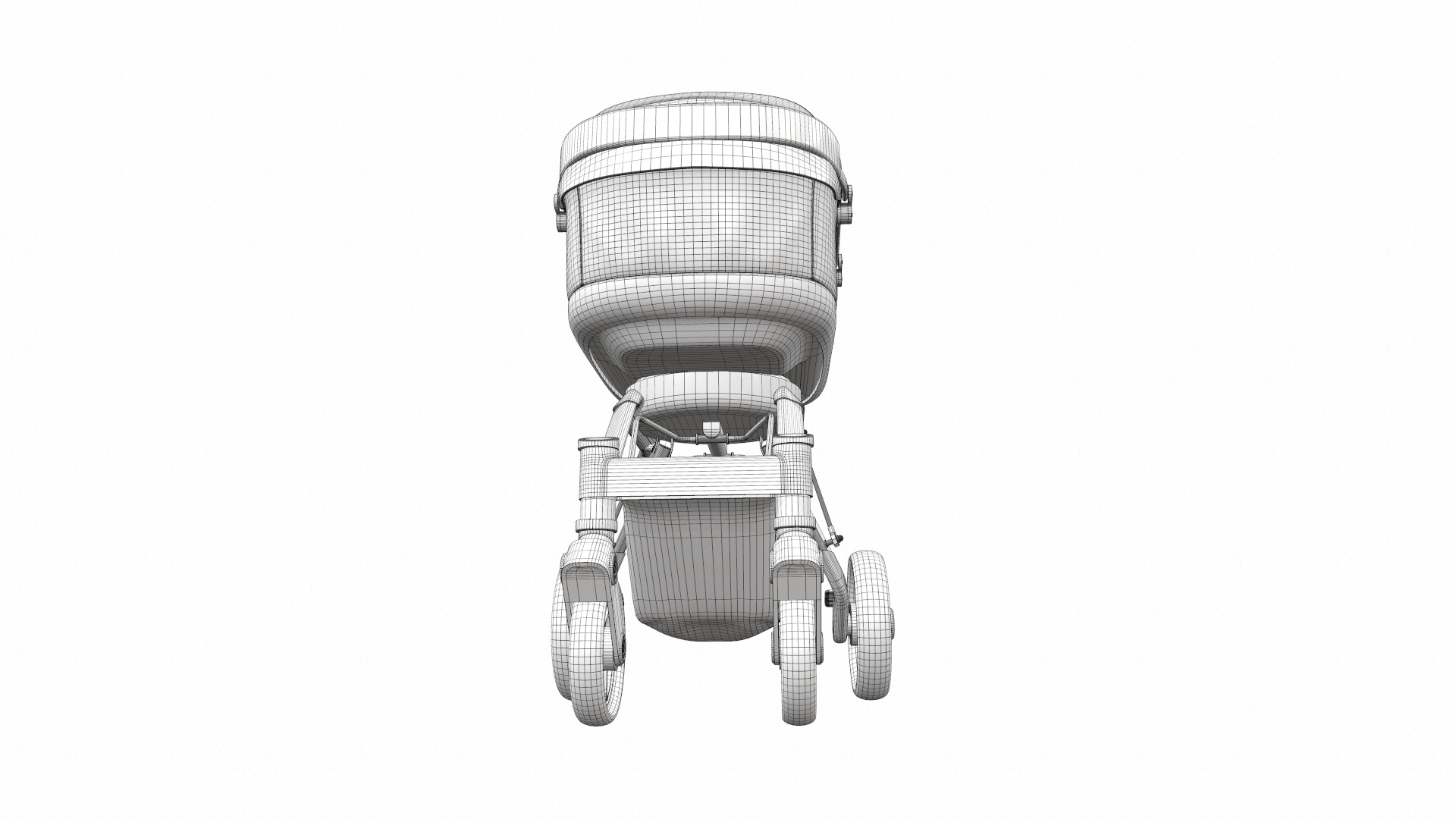 Baby stroller 06 3D model_15