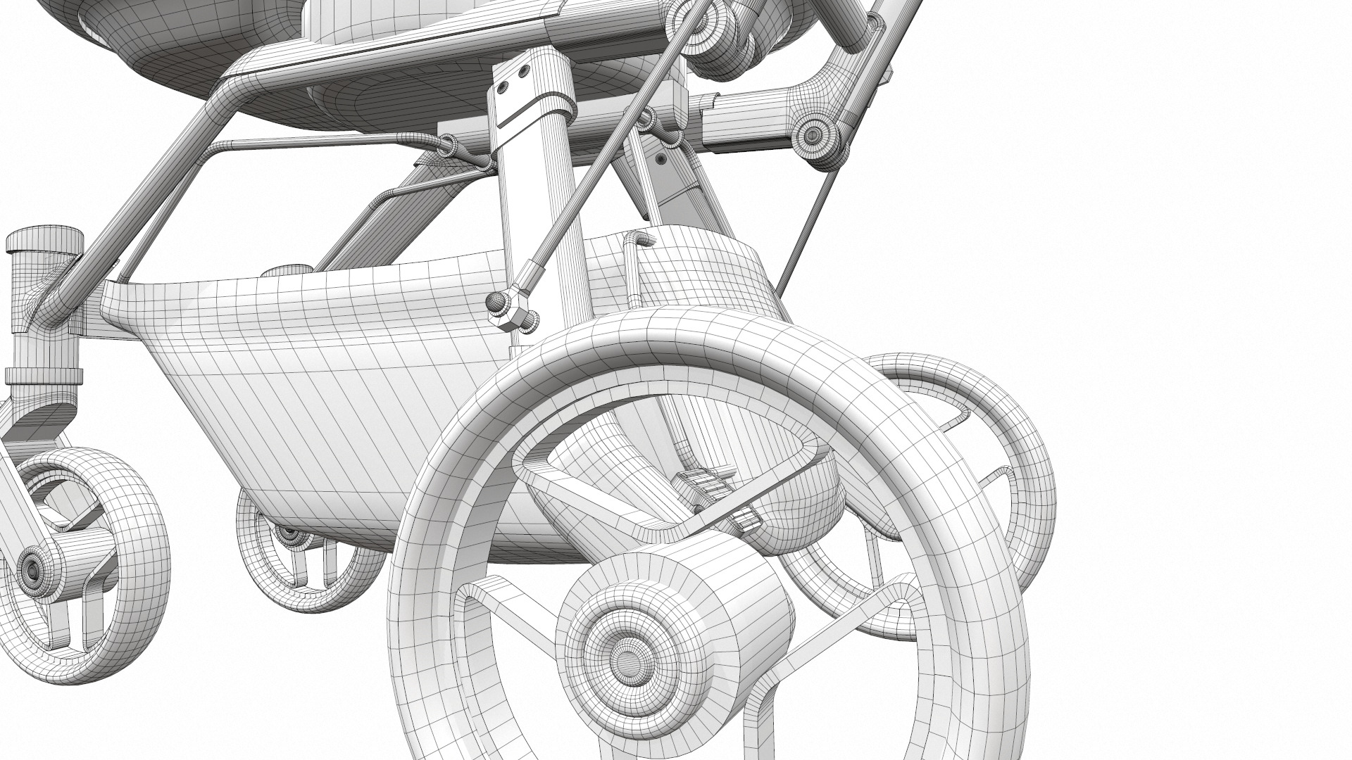 Baby stroller 06 3D model_21