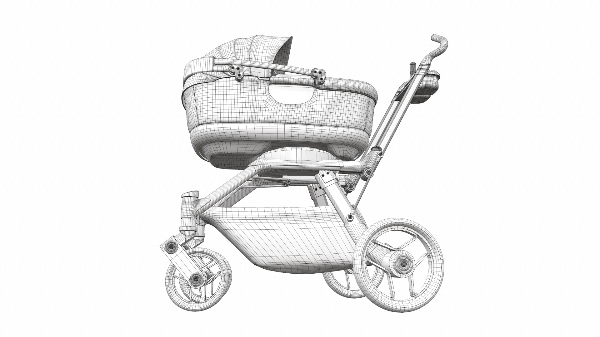 Baby stroller 06 3D model_14