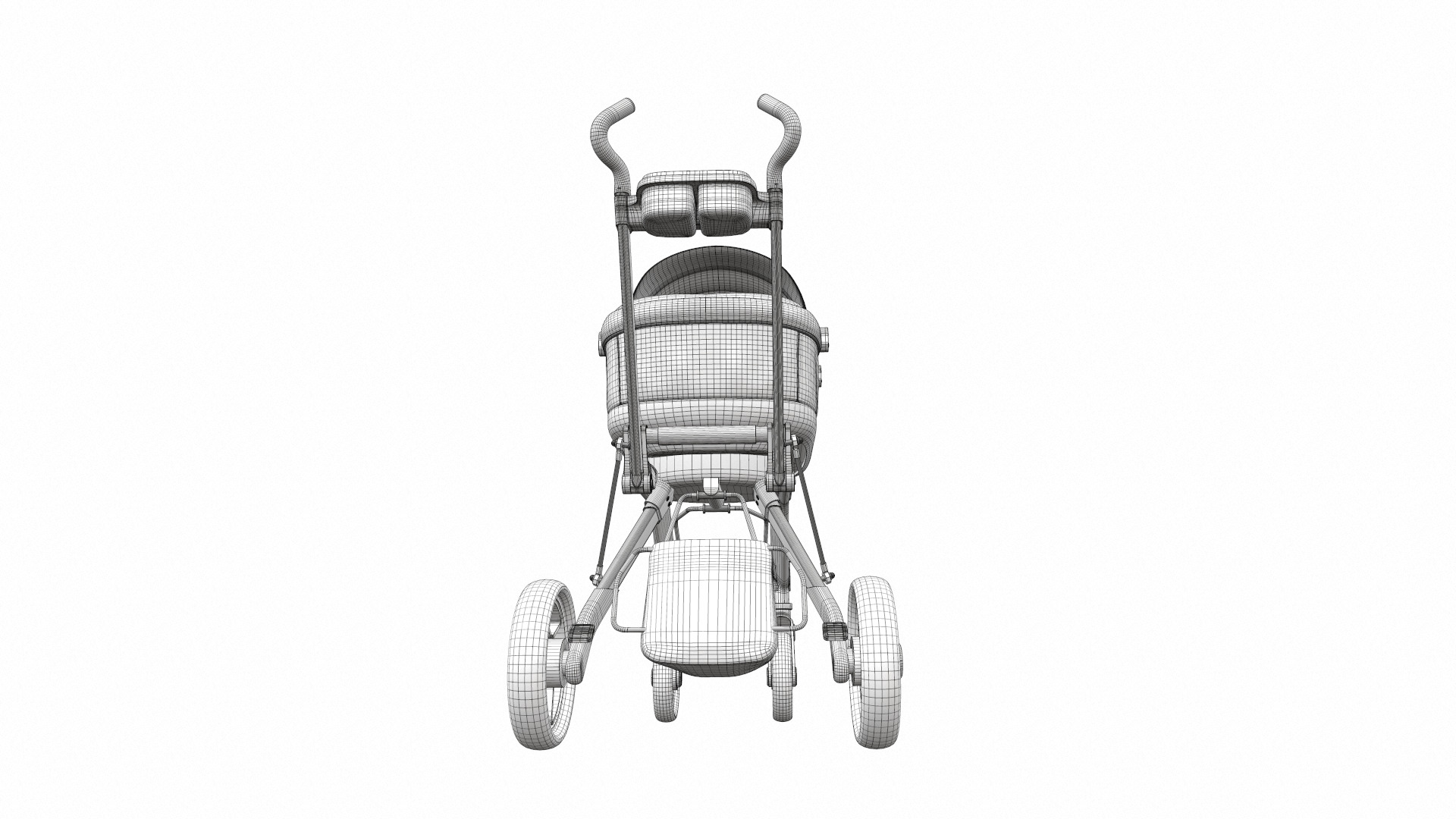 Baby stroller 06 3D model_17