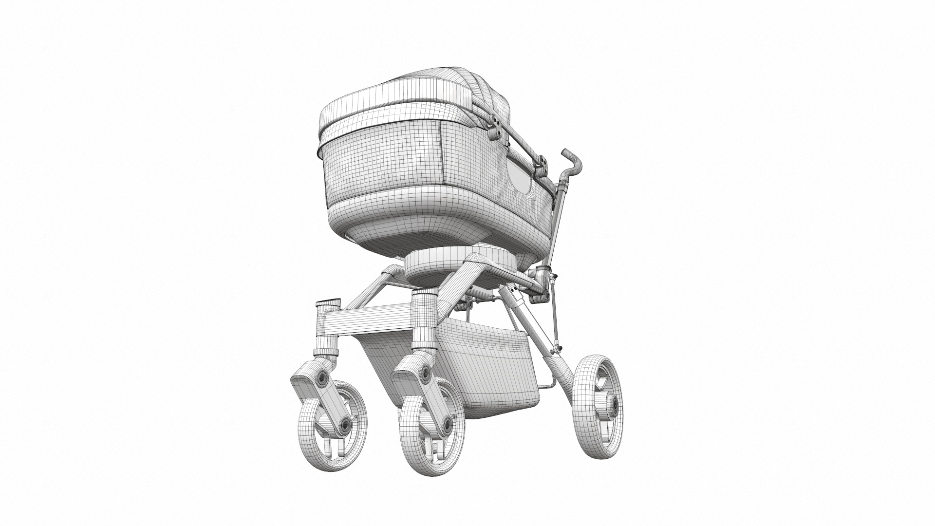 Baby stroller 06 3D model_13