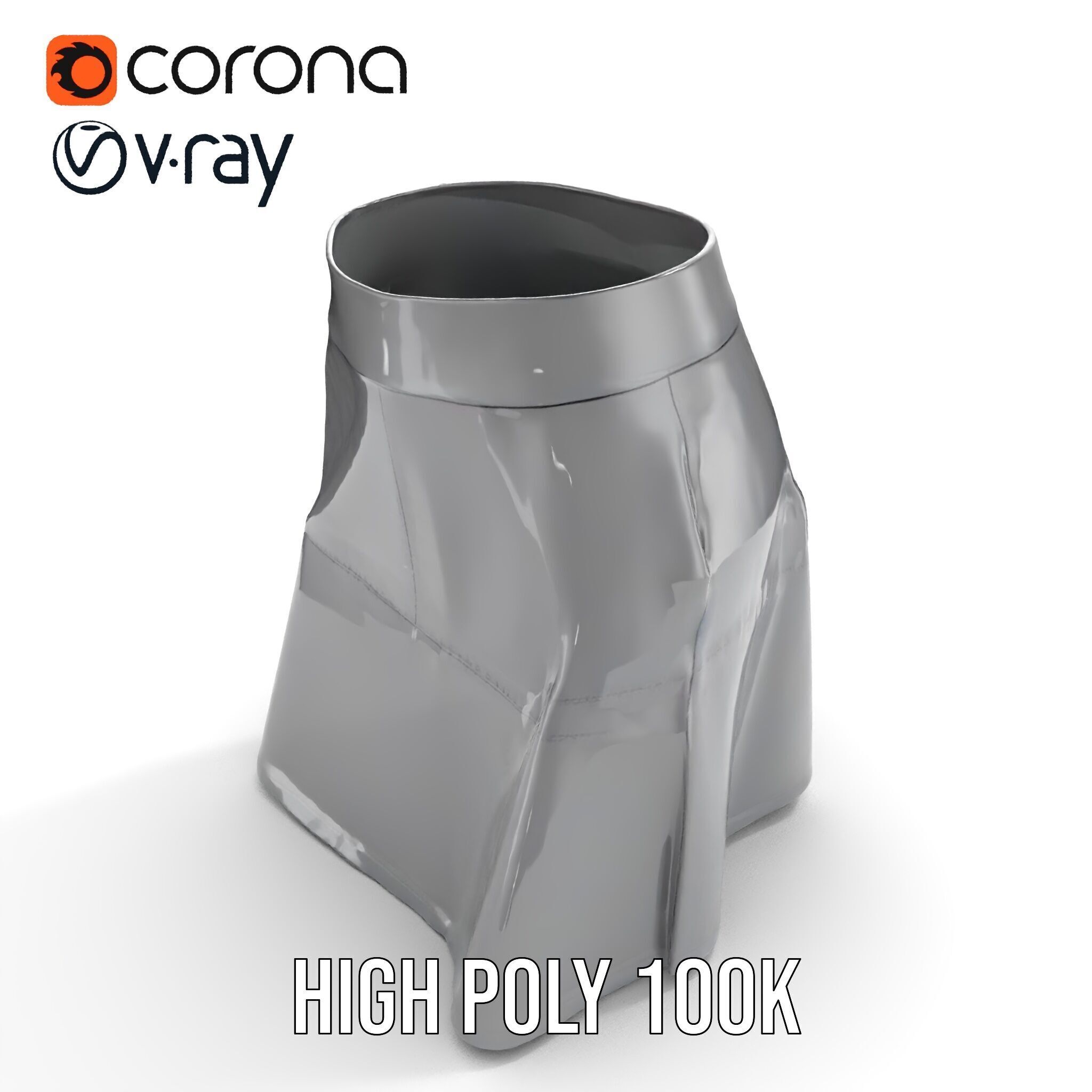 HighQuality Black Skirt D Model Pack Low-poly 3D model_16