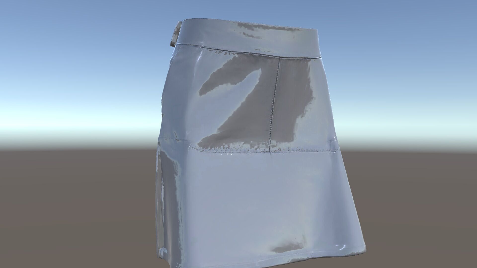 HighQuality Black Skirt D Model Pack Low-poly 3D model_5