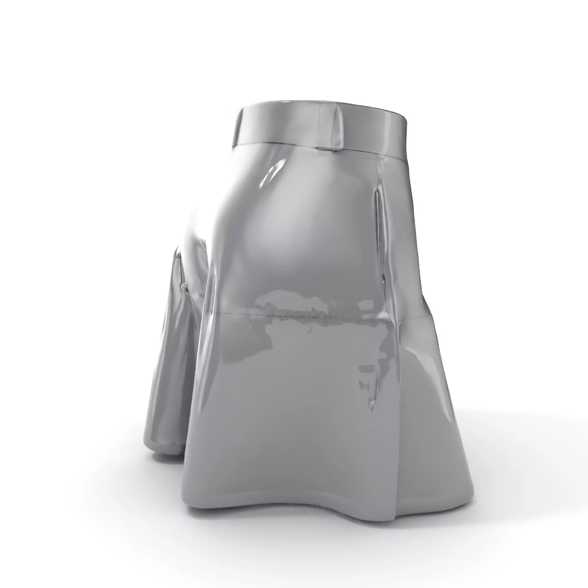 HighQuality Black Skirt D Model Pack Low-poly 3D model_0