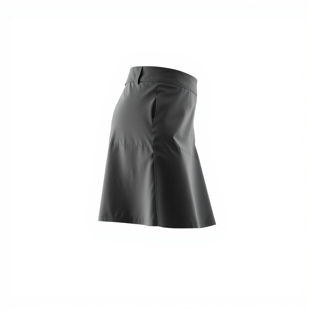 HighQuality Black Skirt D Model Pack Low-poly 3D model_2