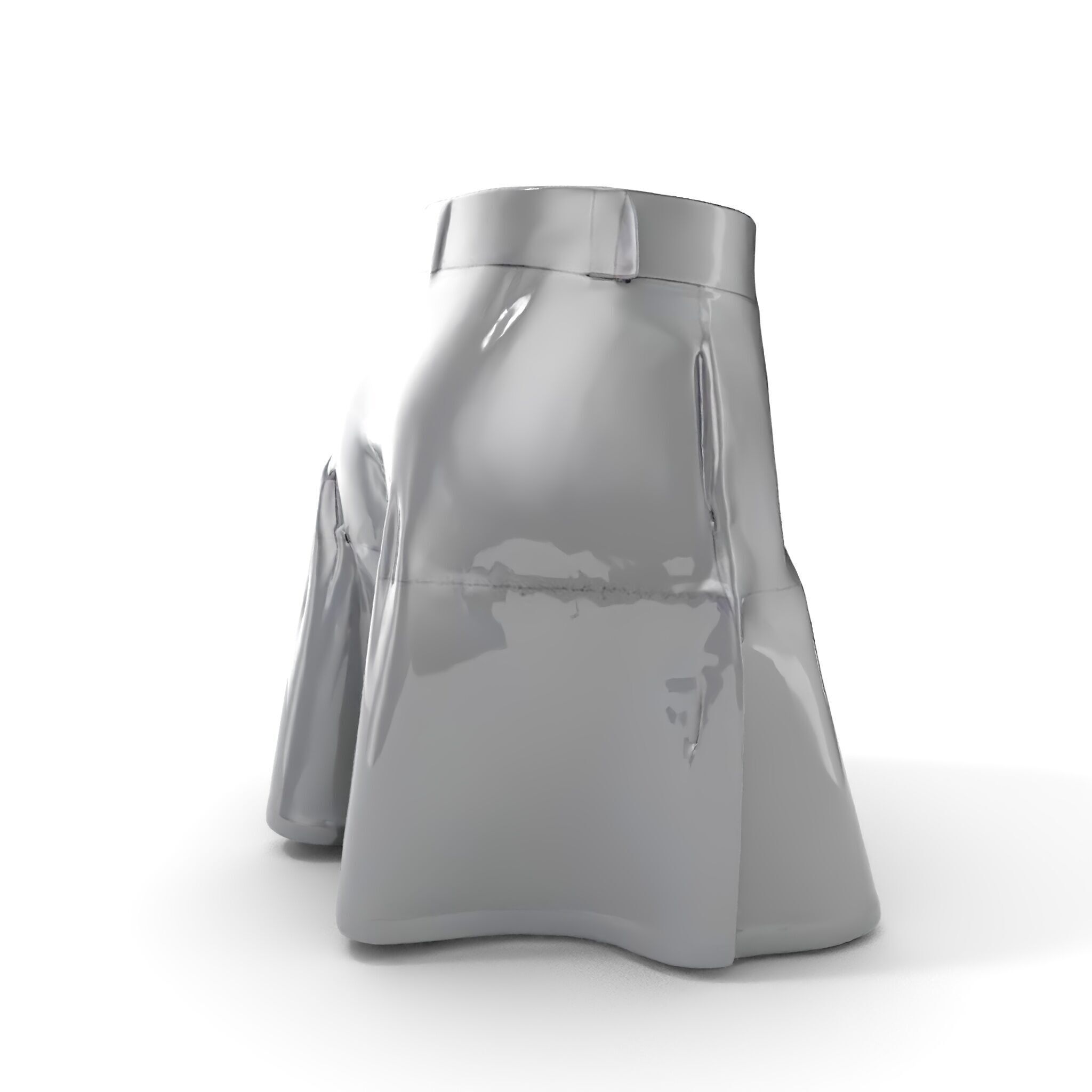 HighQuality Black Skirt D Model Pack Low-poly 3D model_15