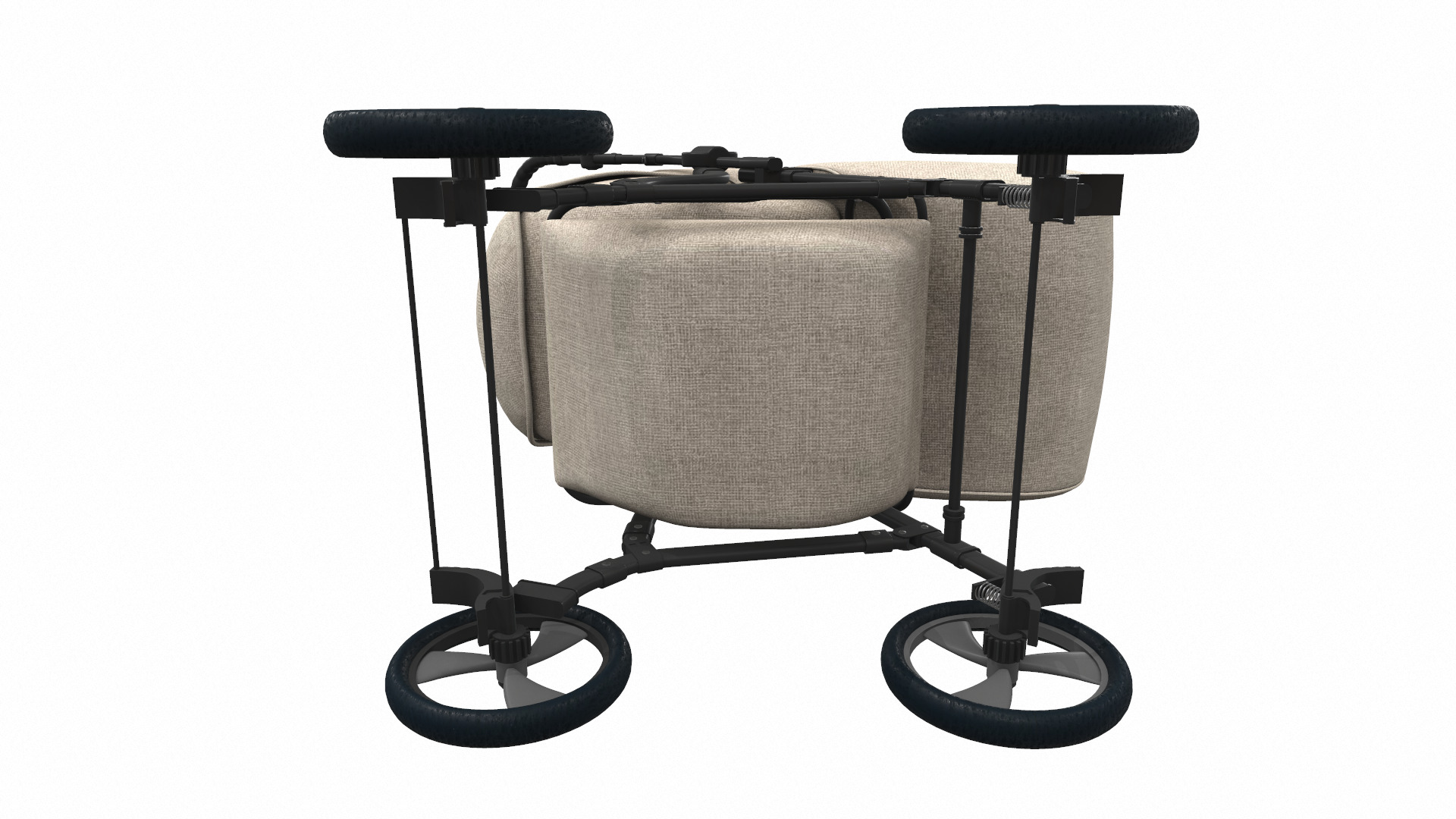 Baby stroller 07 3D model_5