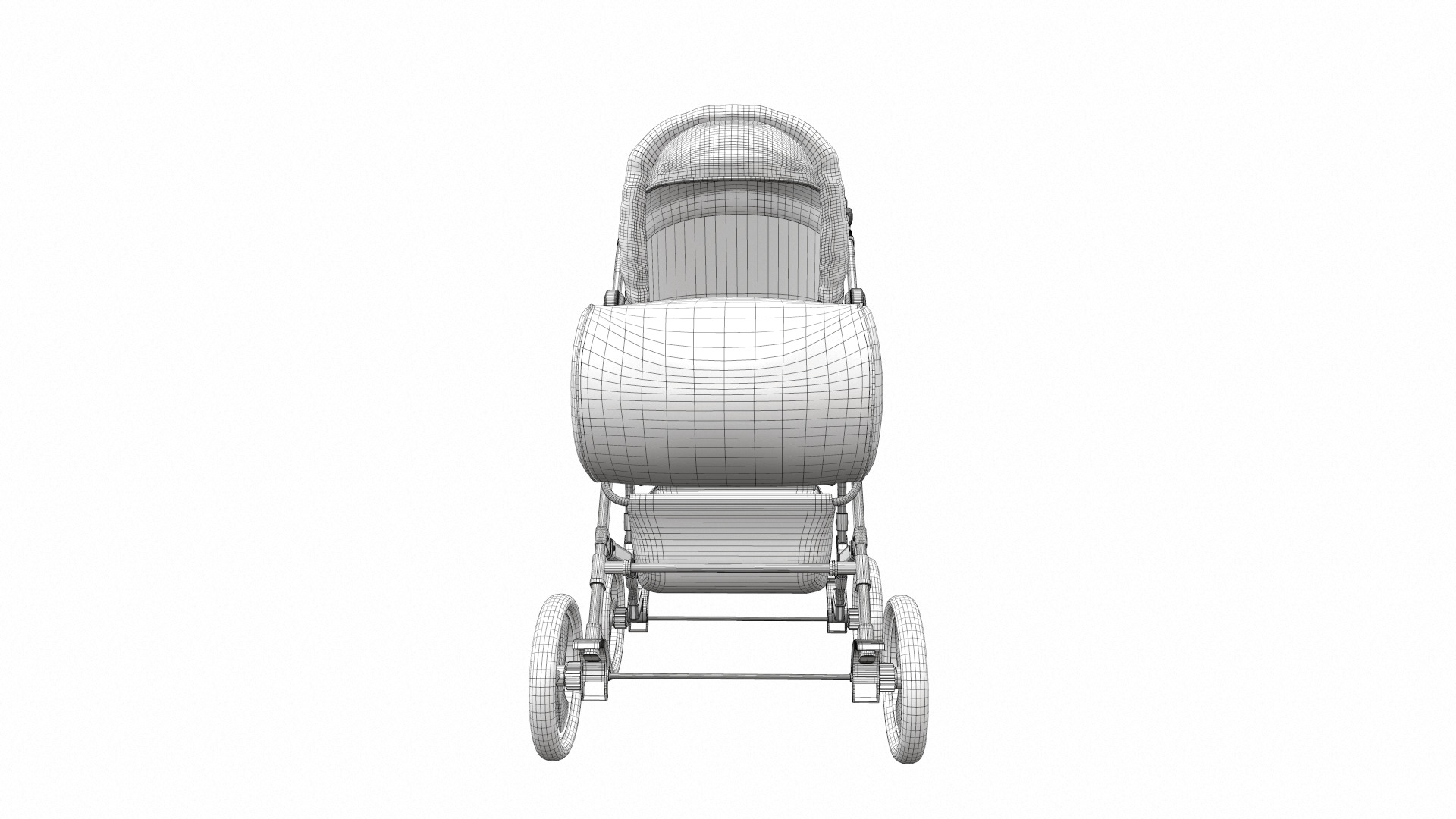 Baby stroller 07 3D model_14