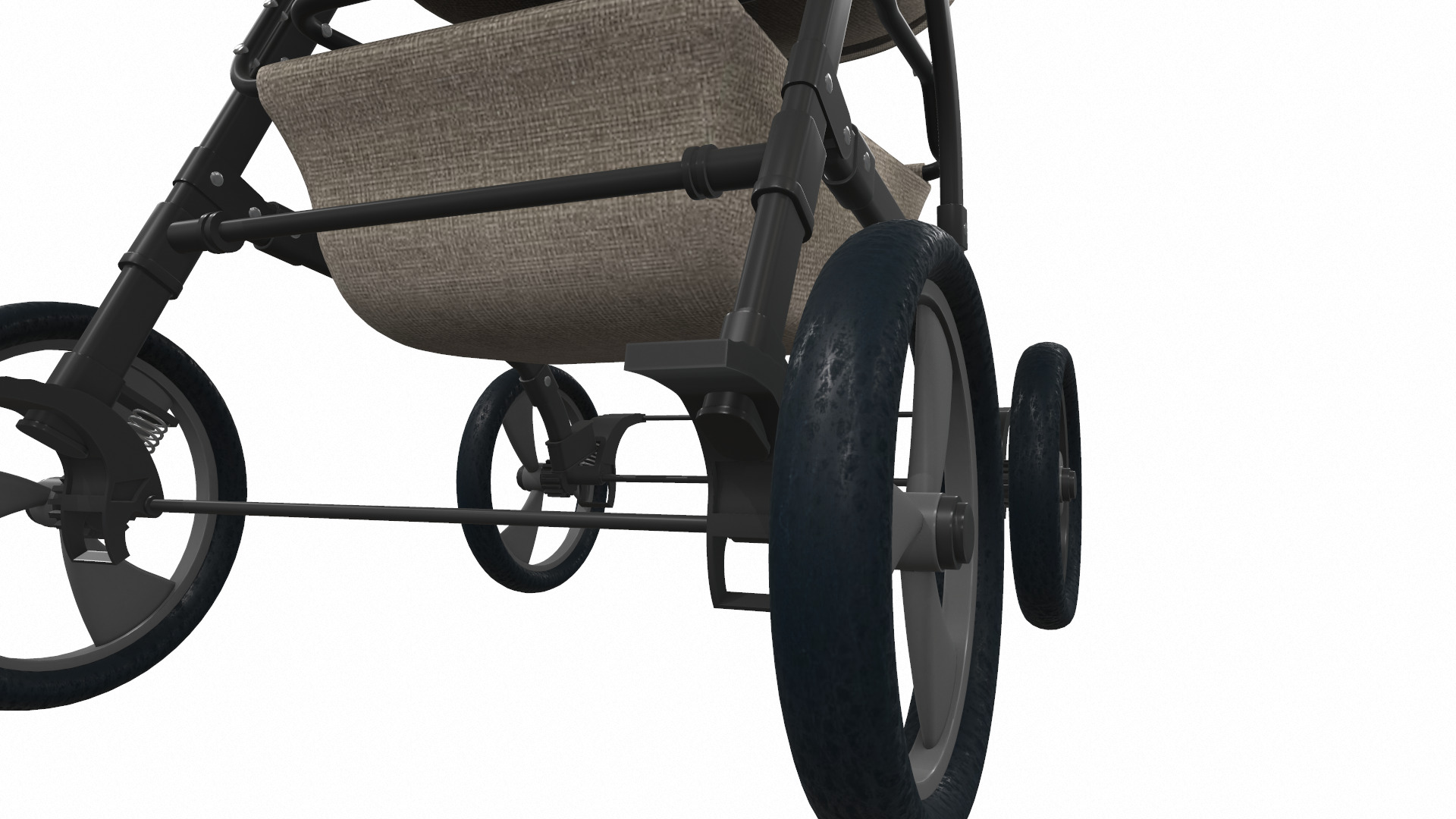 Baby stroller 07 3D model_8