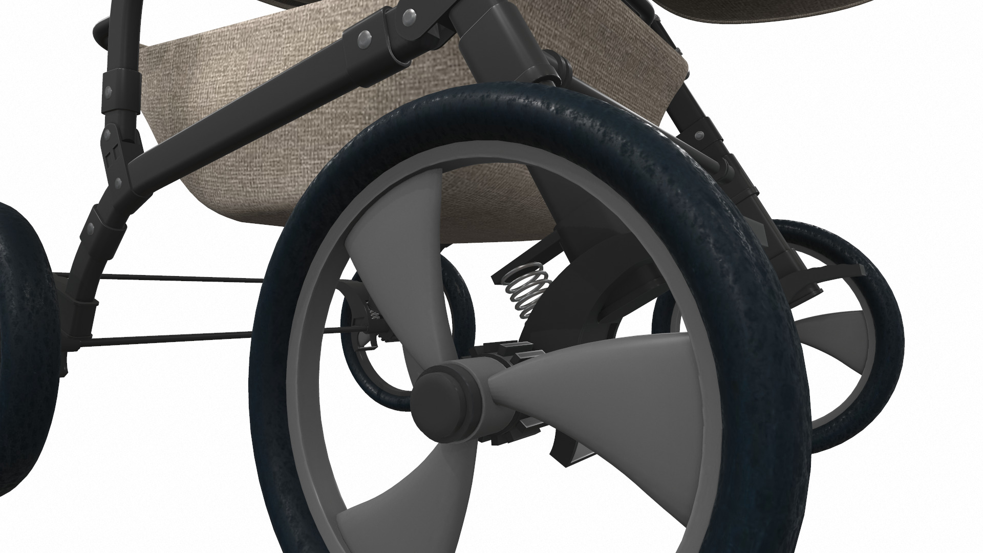 Baby stroller 07 3D model_7