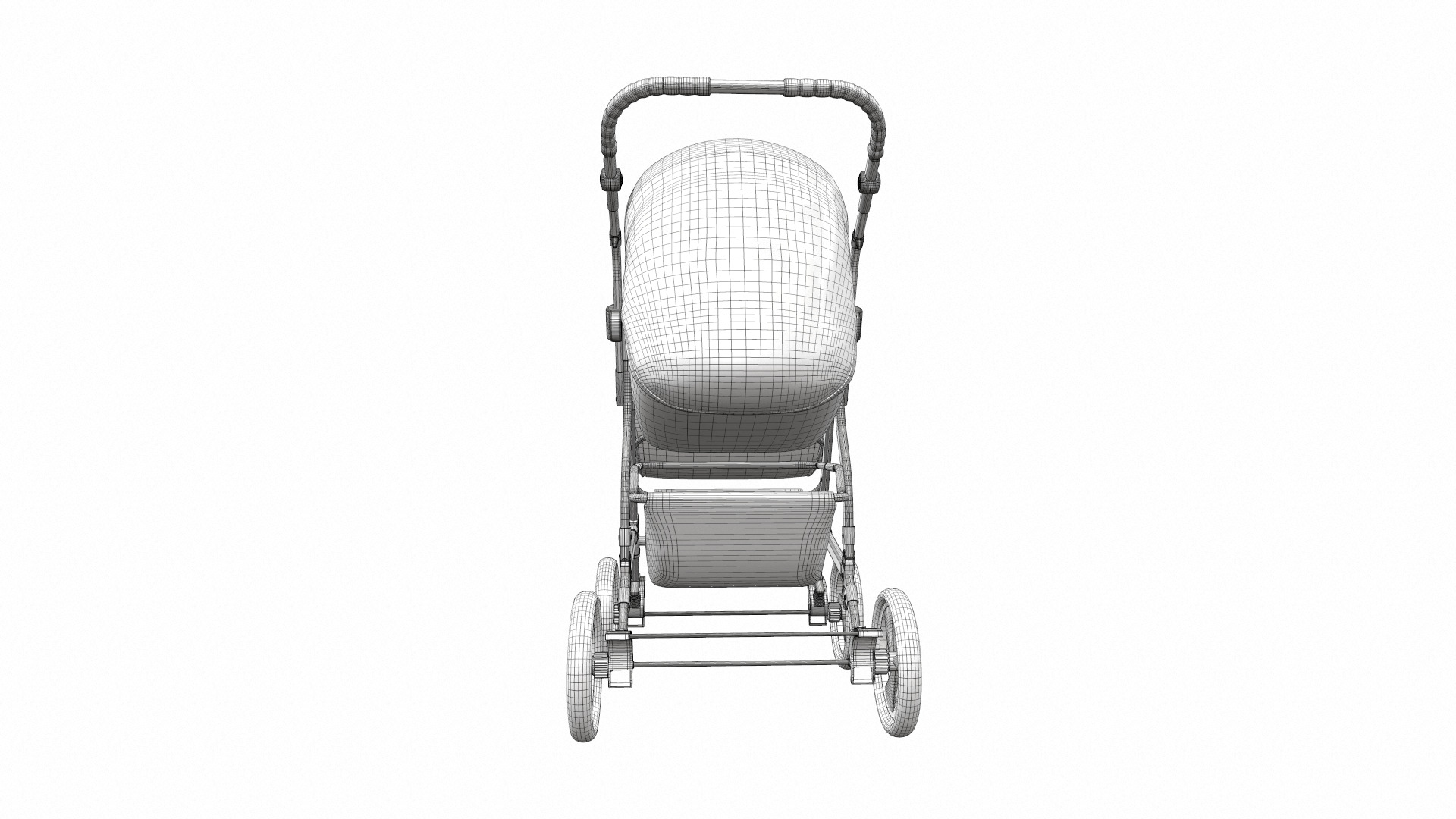 Baby stroller 07 3D model_16