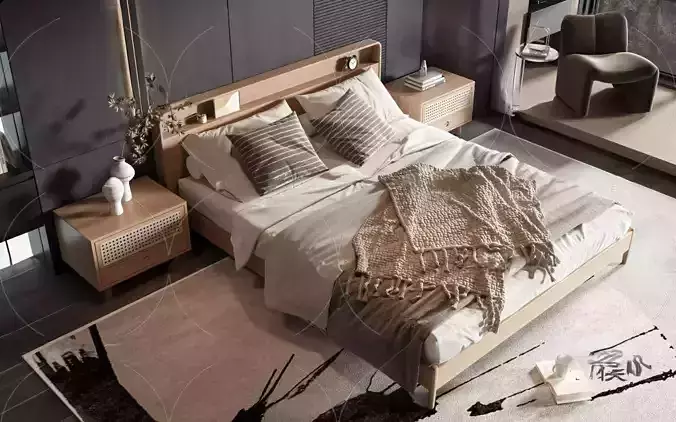 WABI SABI STYLE 3D MODELS BEDROOM 0069