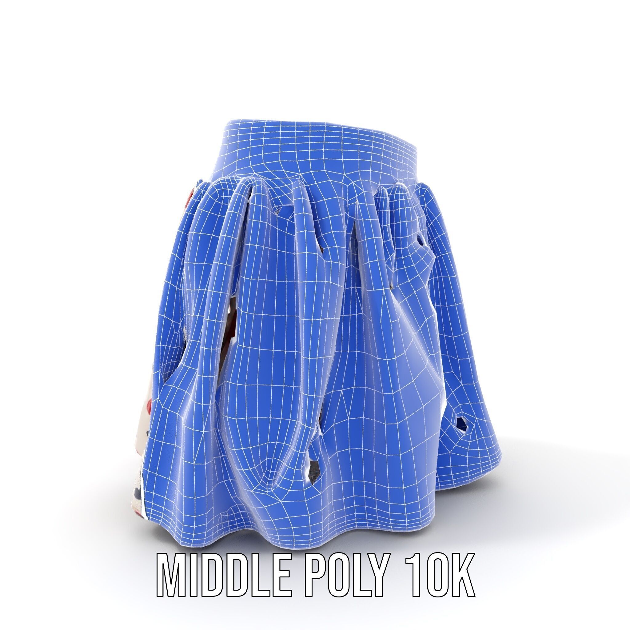 Floral Skirt Model Pack for D Artists and Designers Low-poly 3D model_26