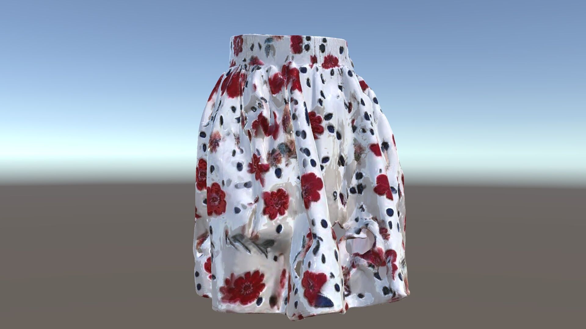 Floral Skirt Model Pack for D Artists and Designers Low-poly 3D model_35