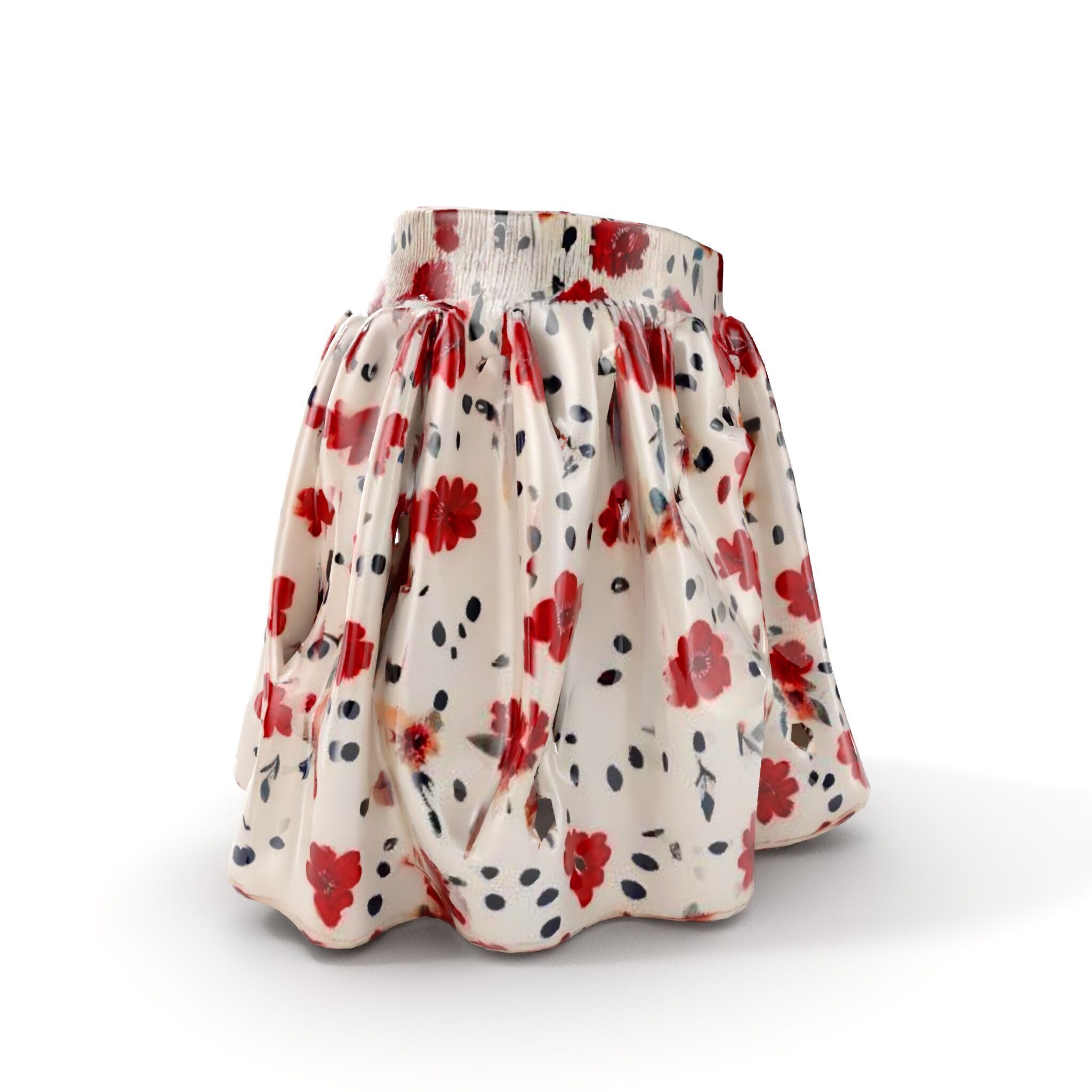 Floral Skirt Model Pack for D Artists and Designers Low-poly 3D model_9