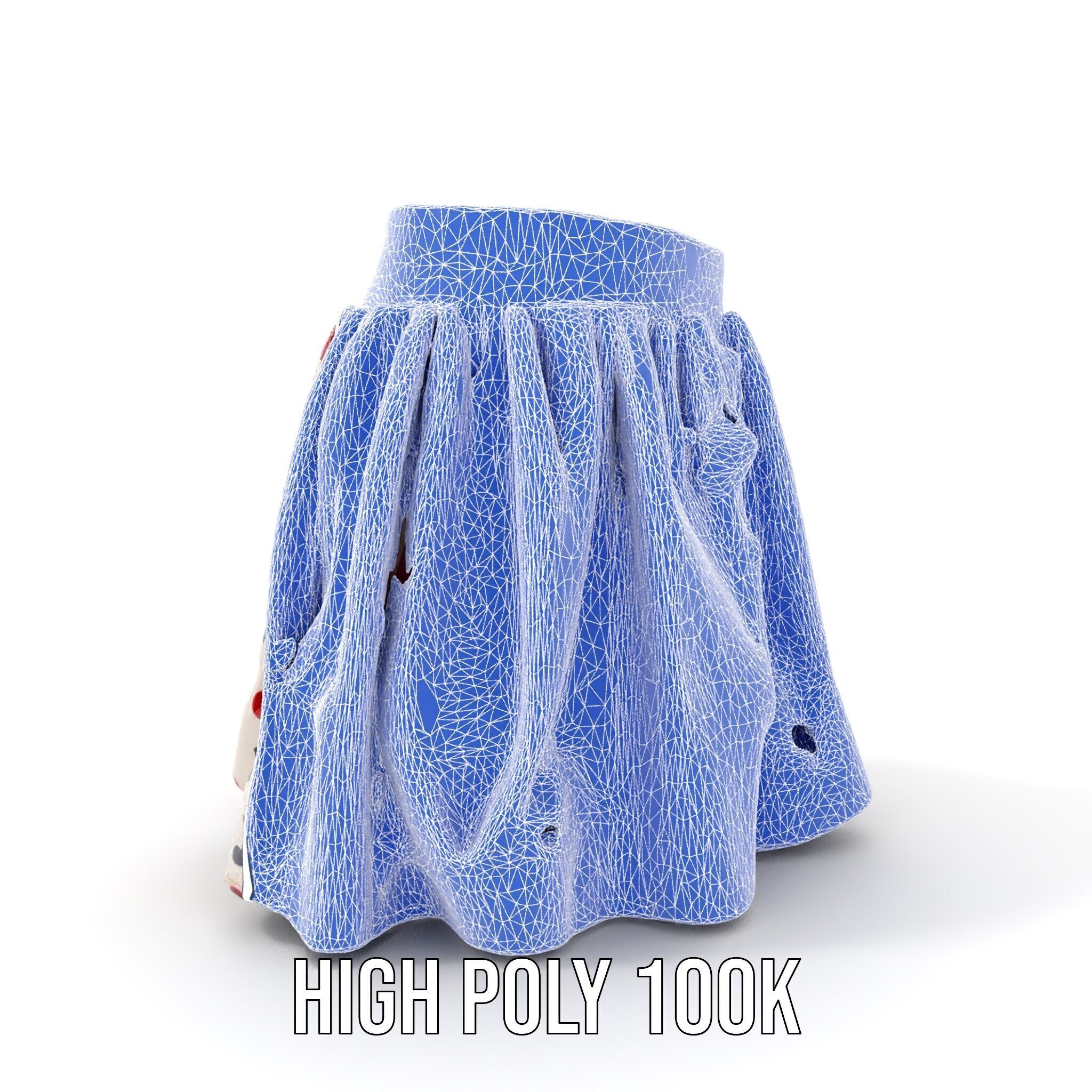 Floral Skirt Model Pack for D Artists and Designers Low-poly 3D model_27