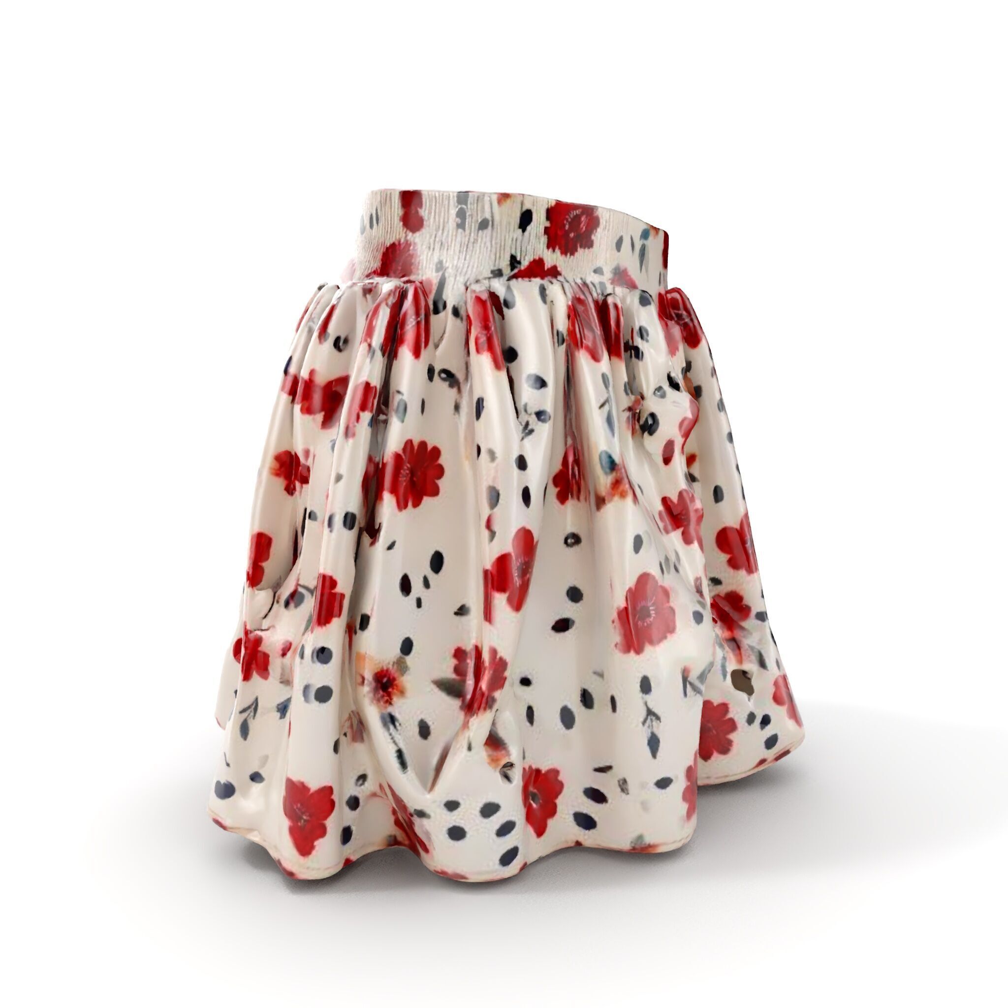 Floral Skirt Model Pack for D Artists and Designers Low-poly 3D model_13