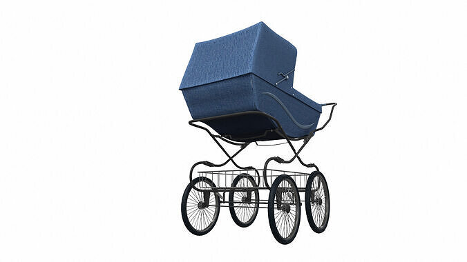Baby stroller 08 3D model