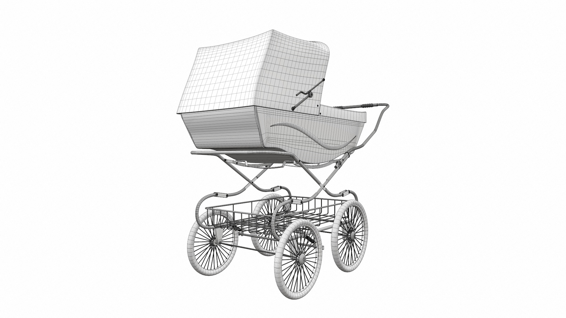 Baby stroller 08 3D model_12