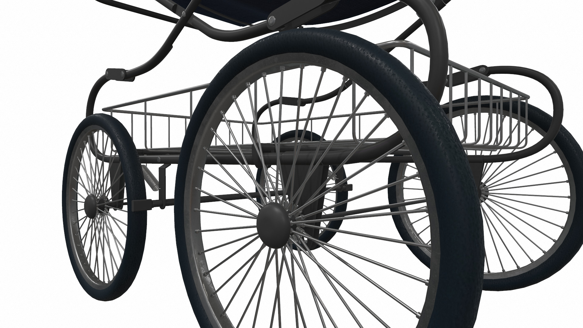 Baby stroller 08 3D model_8