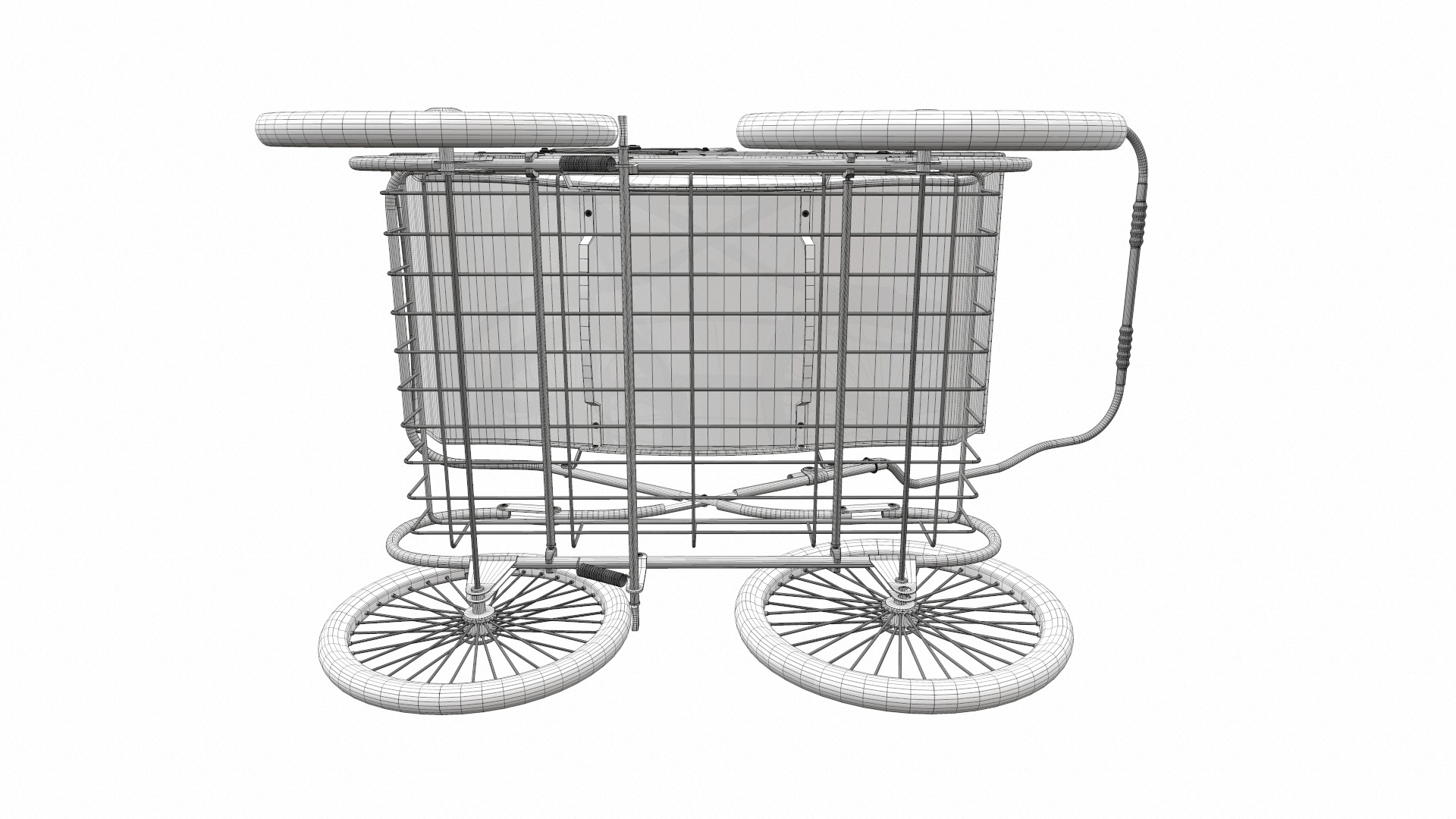 Baby stroller 08 3D model_17