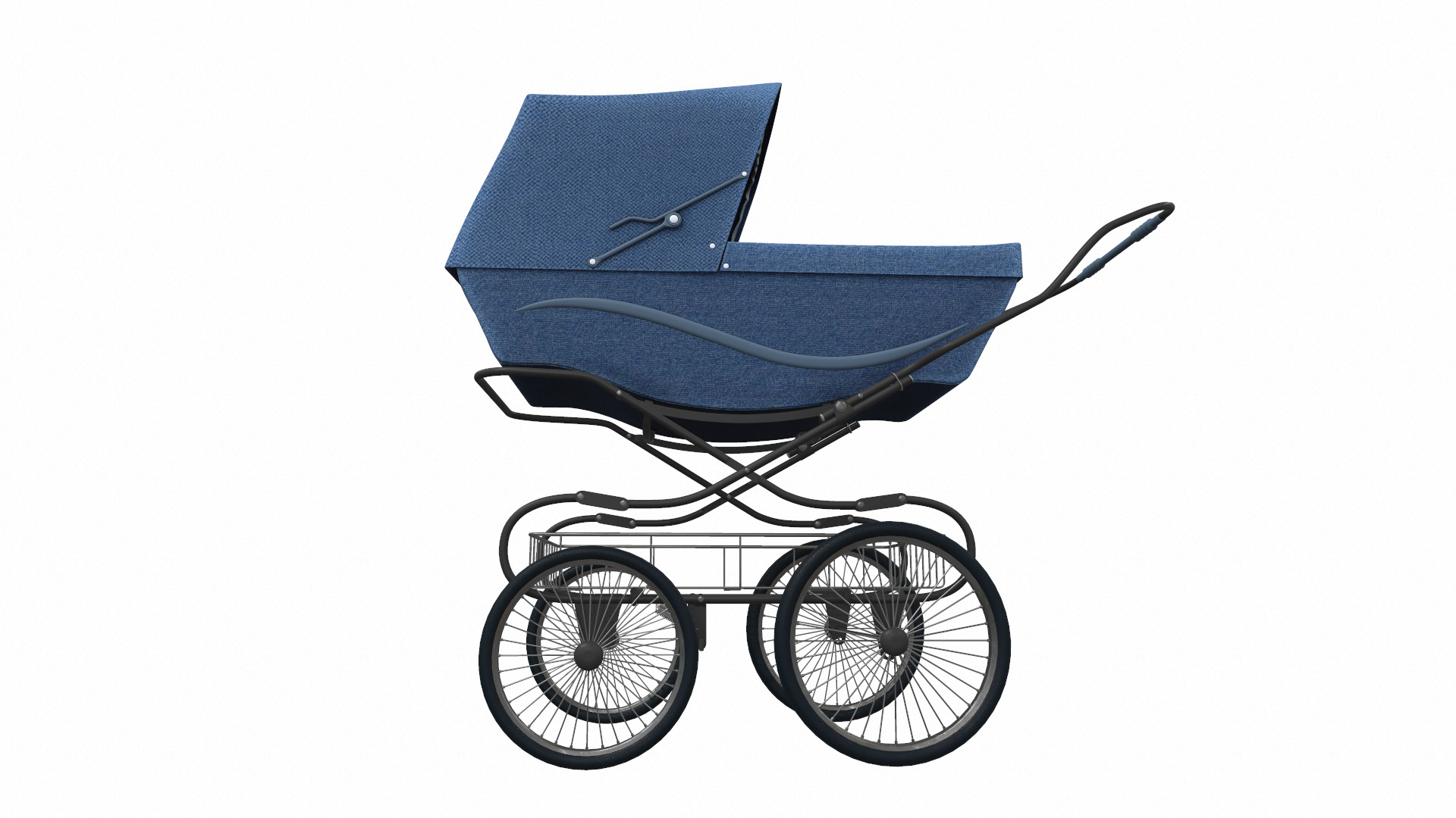 Baby stroller 08 3D model_1