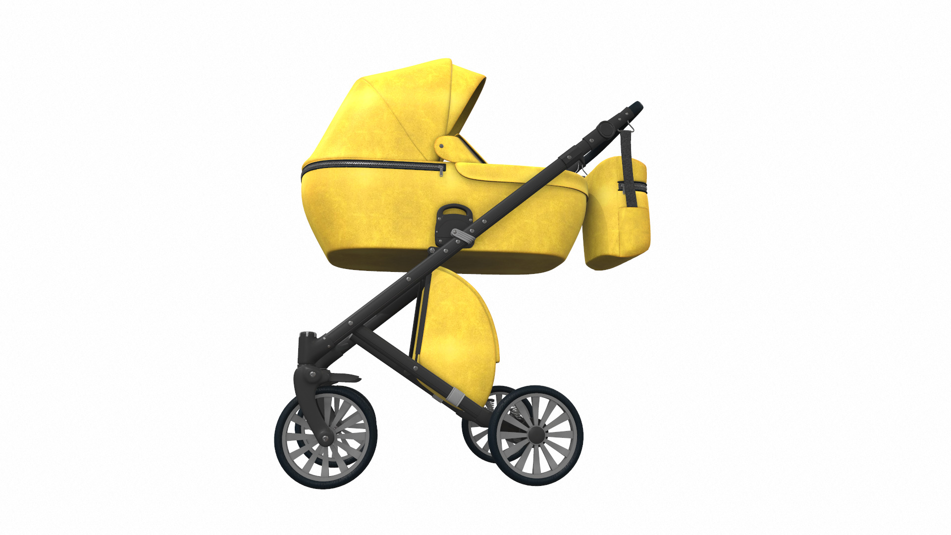 Baby stroller 09 3D model_1
