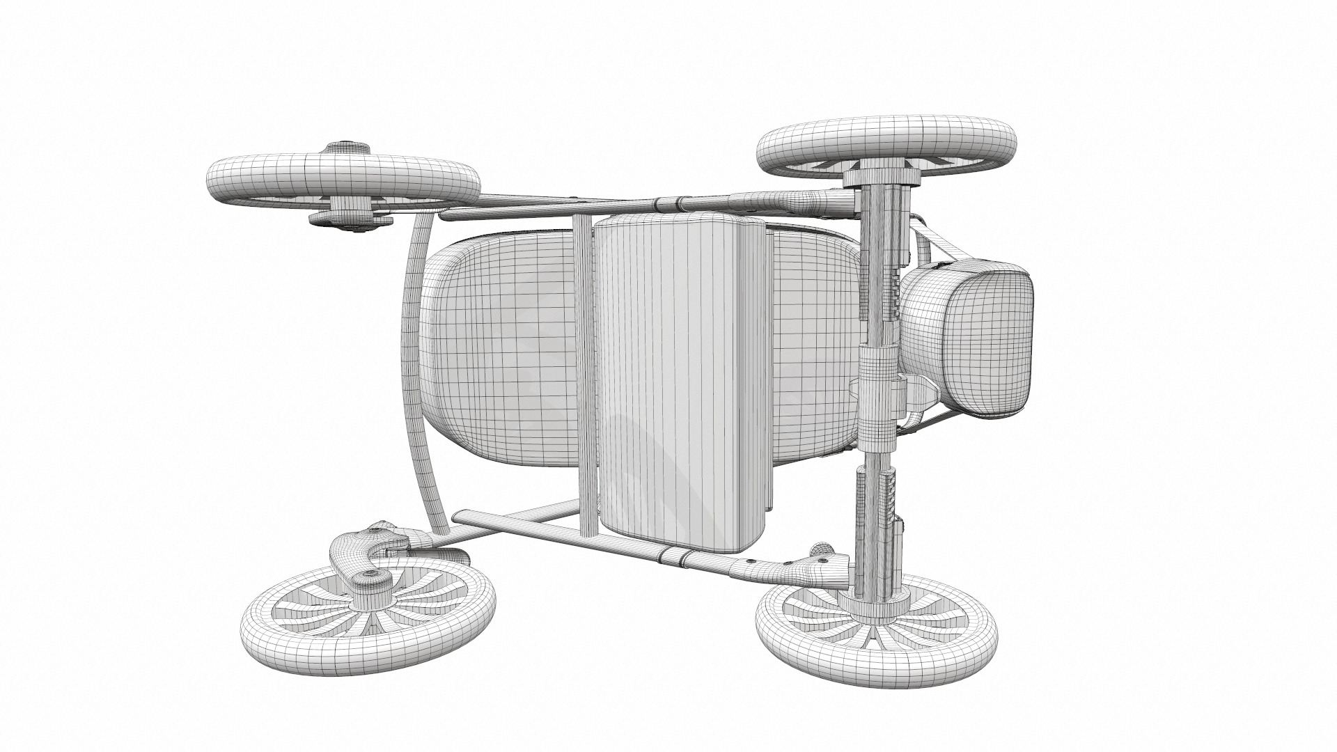Baby stroller 09 3D model_17