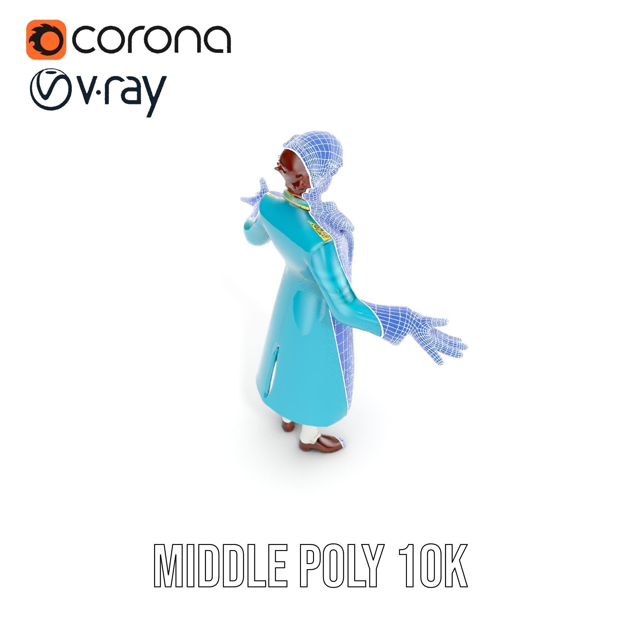 Elegant Prince Character  Rigged and Animated for Games and C... Low-poly 3D model_37