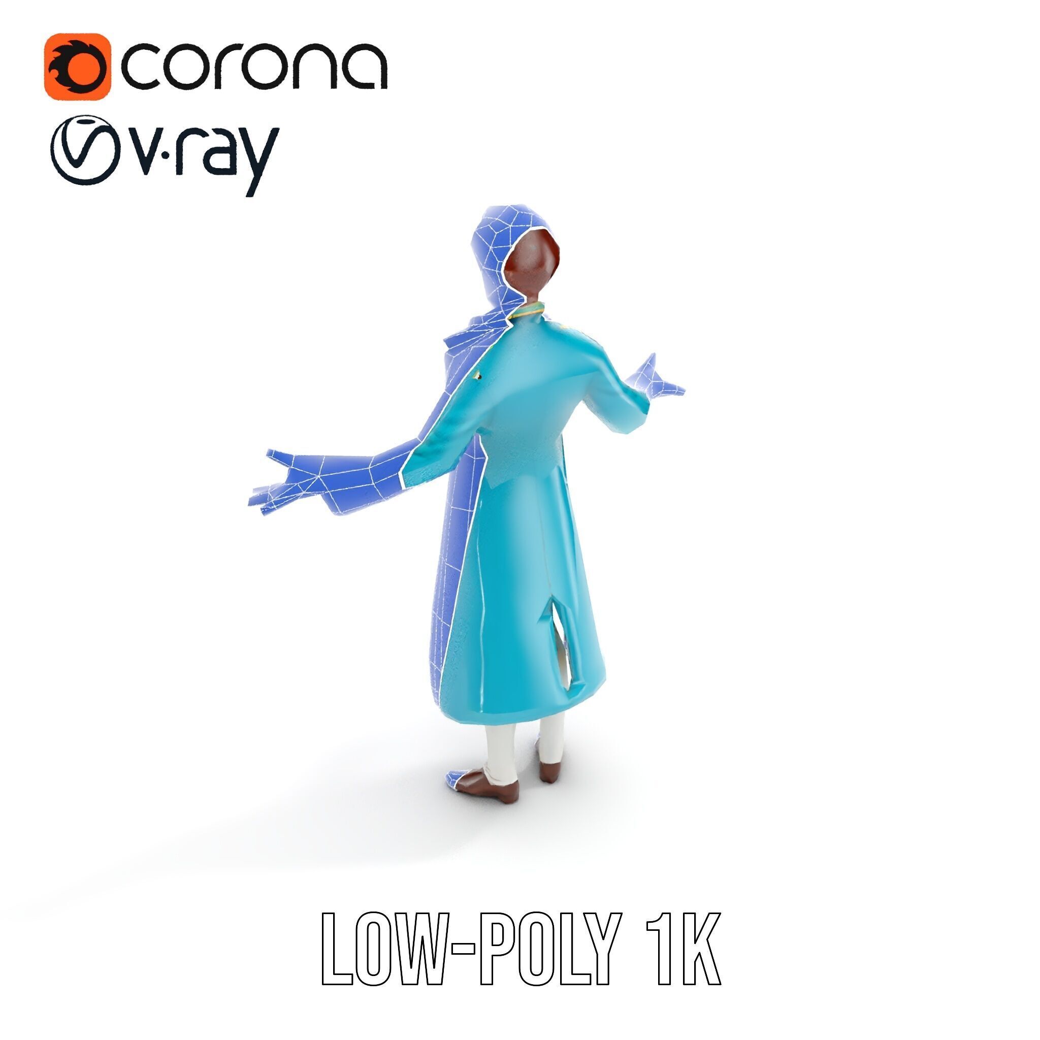 Elegant Prince Character  Rigged and Animated for Games and C... Low-poly 3D model_29