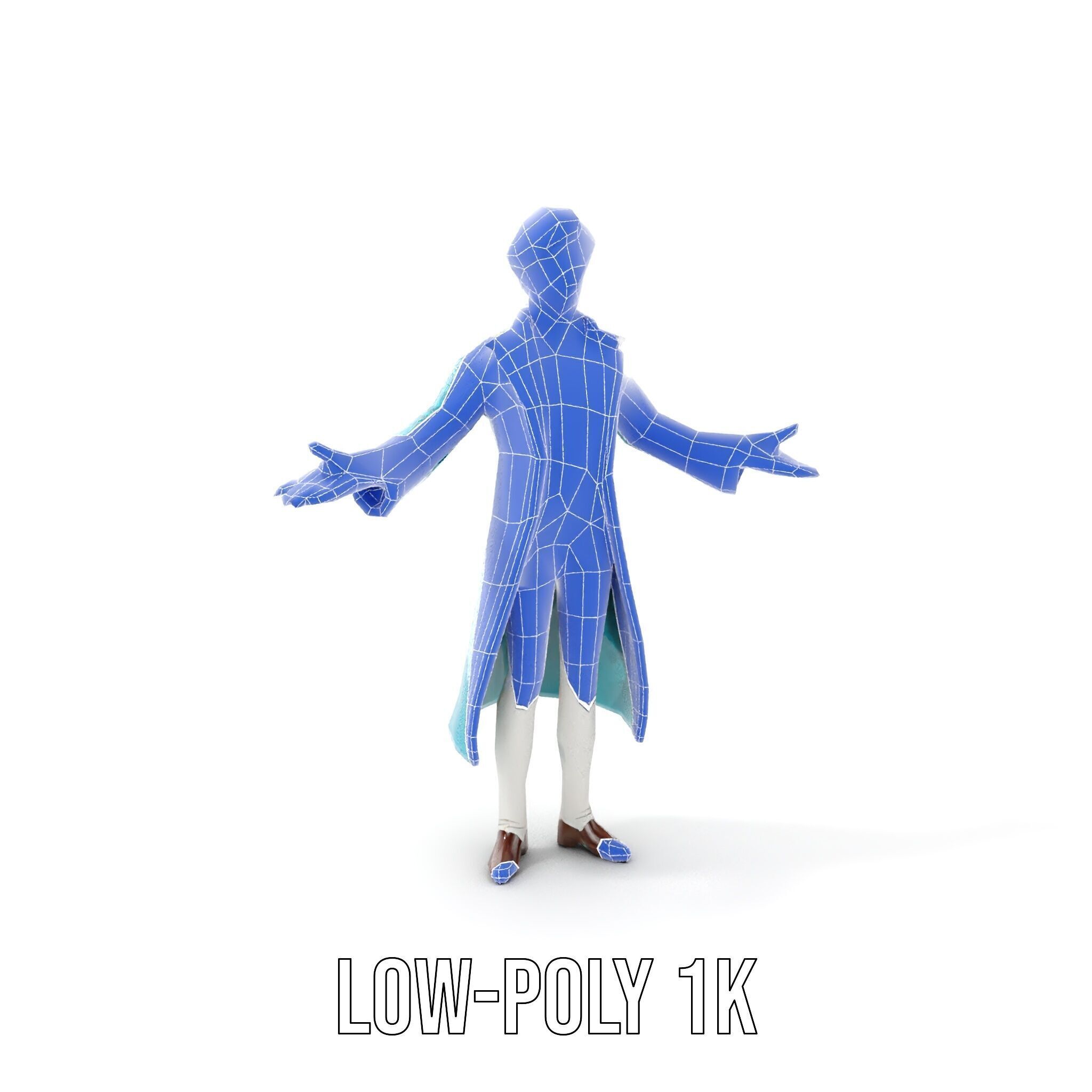 Elegant Prince Character  Rigged and Animated for Games and C... Low-poly 3D model_23