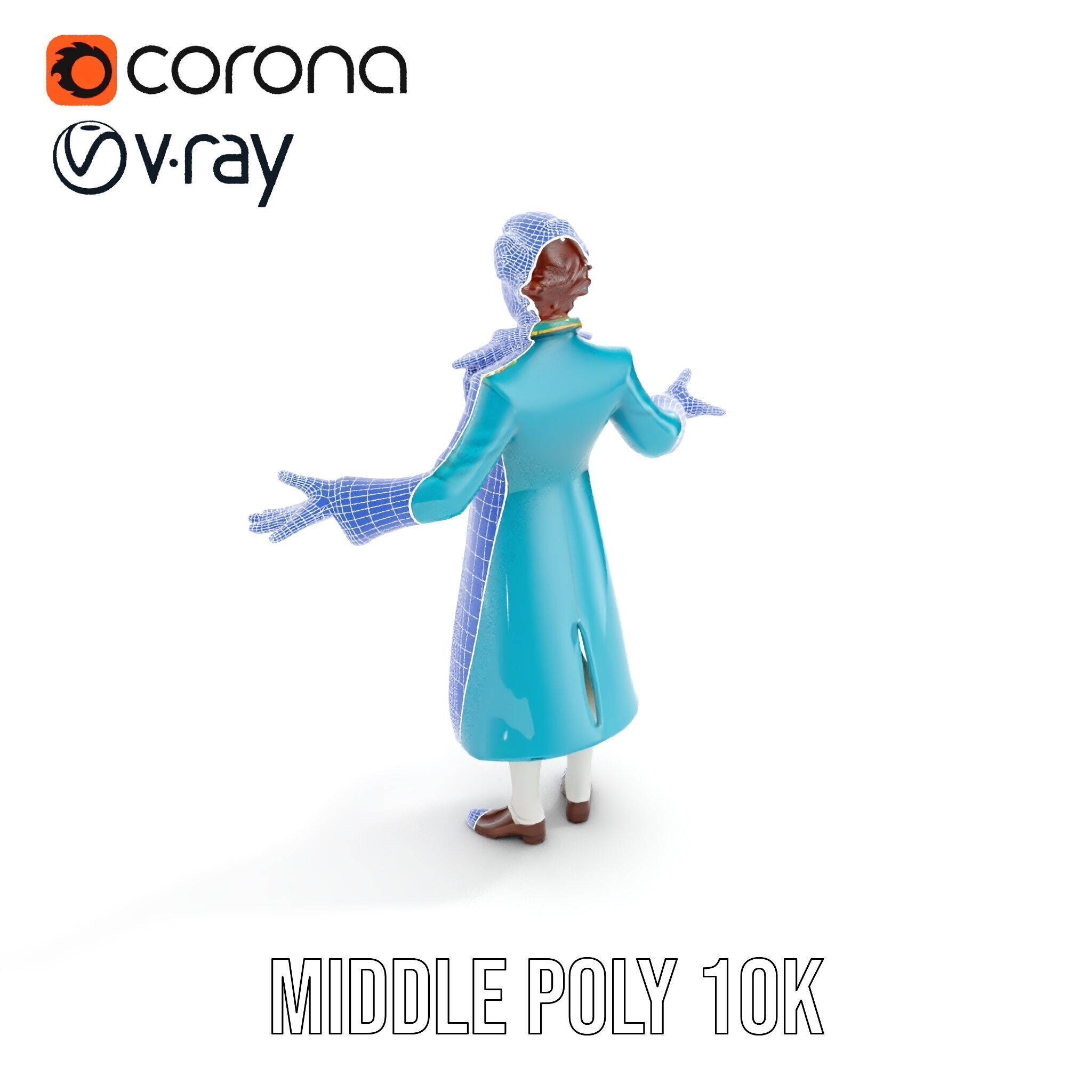 Elegant Prince Character  Rigged and Animated for Games and C... Low-poly 3D model_22