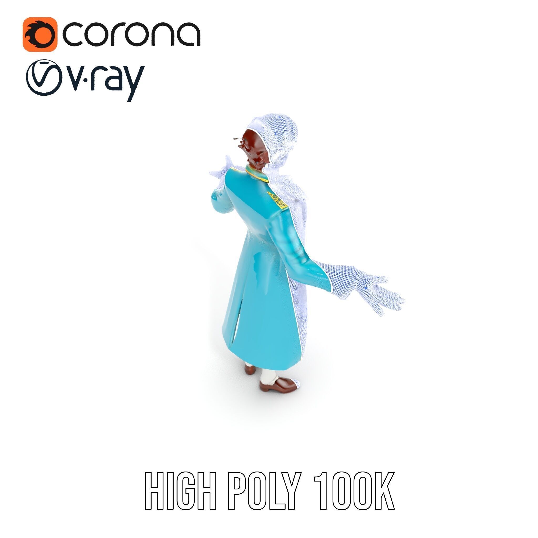 Elegant Prince Character  Rigged and Animated for Games and C... Low-poly 3D model_36