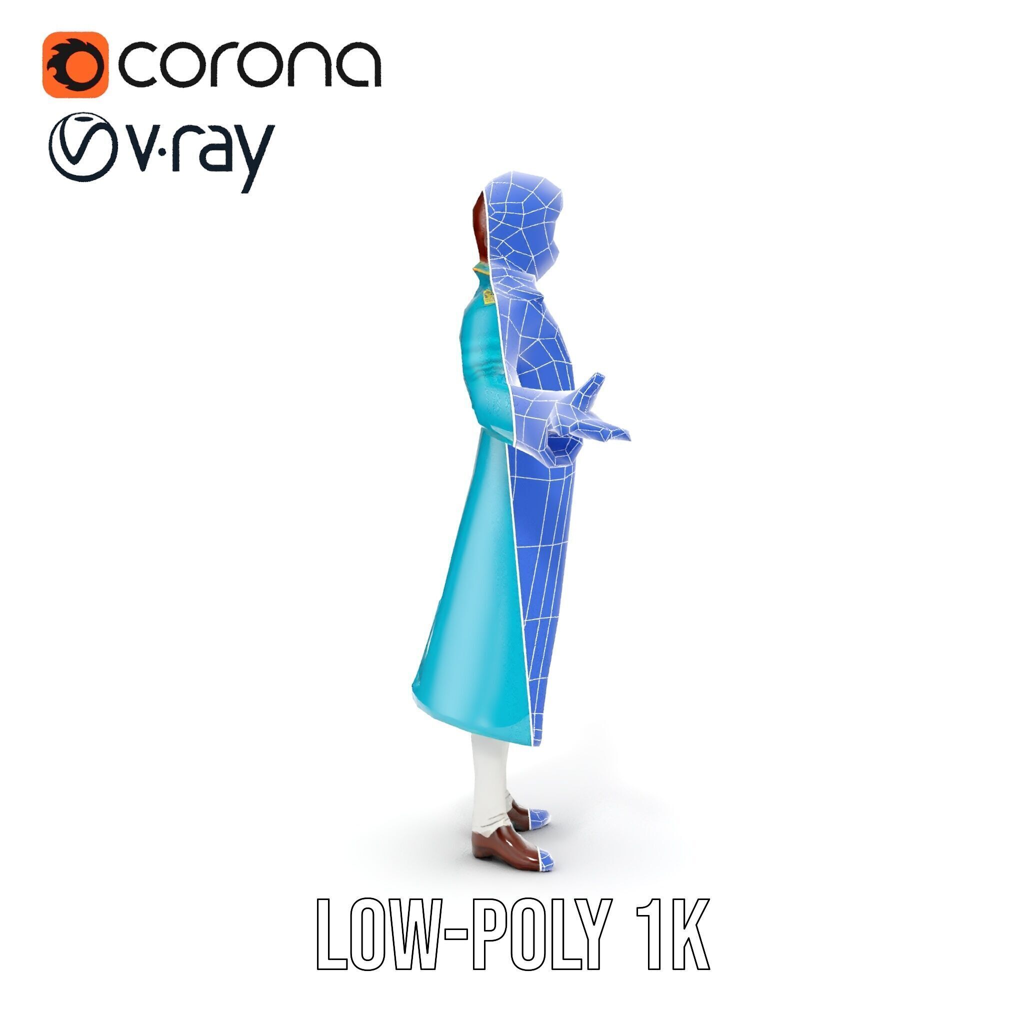 Elegant Prince Character  Rigged and Animated for Games and C... Low-poly 3D model_21