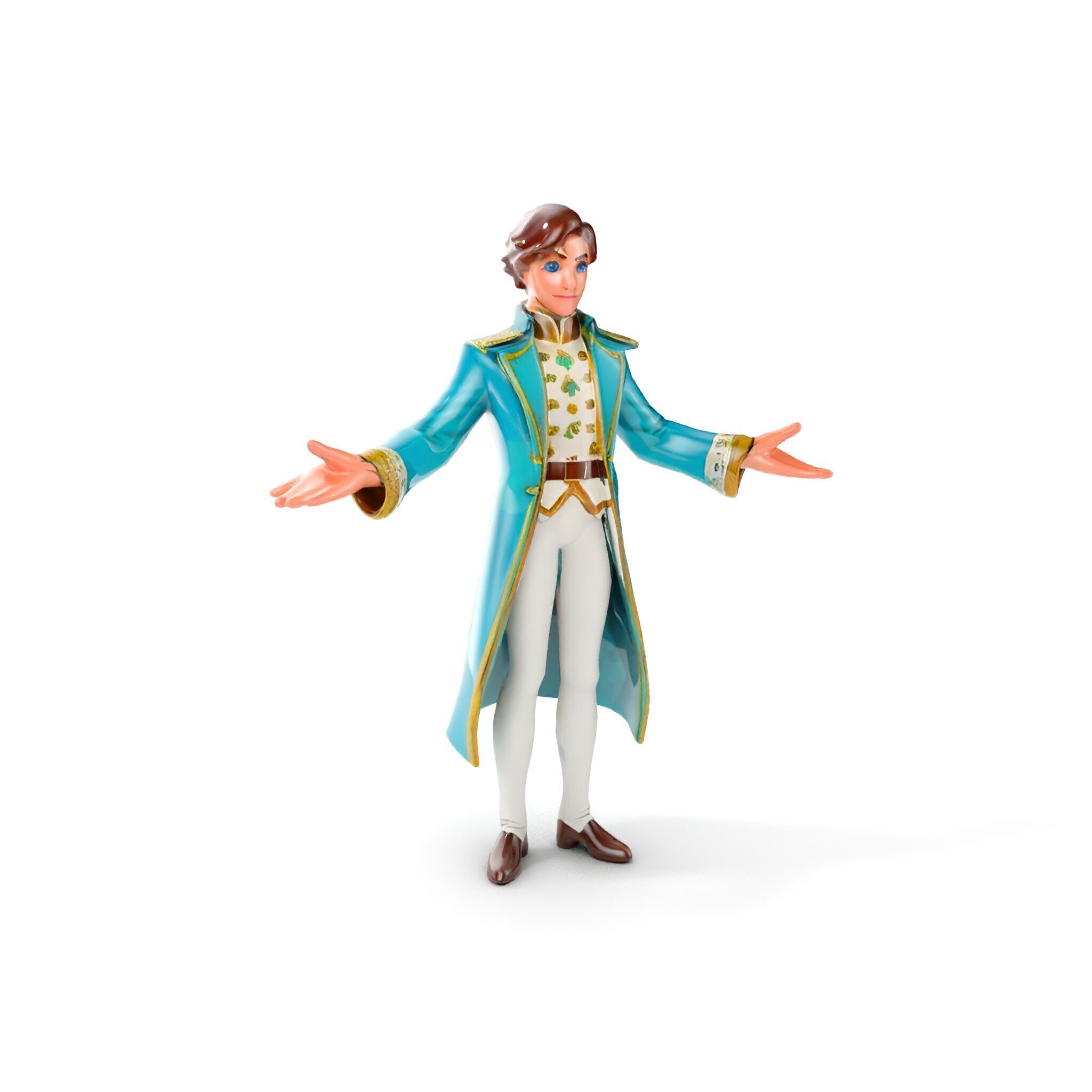 Elegant Prince Character  Rigged and Animated for Games and C... Low-poly 3D model_20