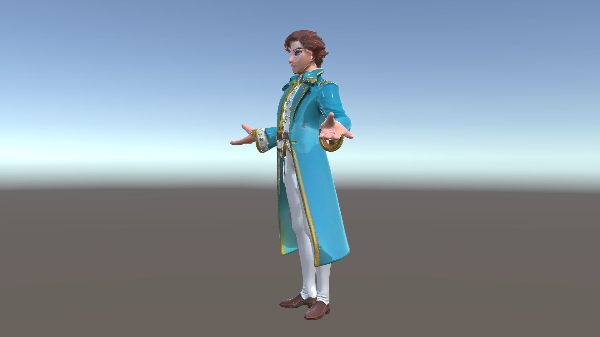 Elegant Prince Character  Rigged and Animated for Games and C... Low-poly 3D model_39