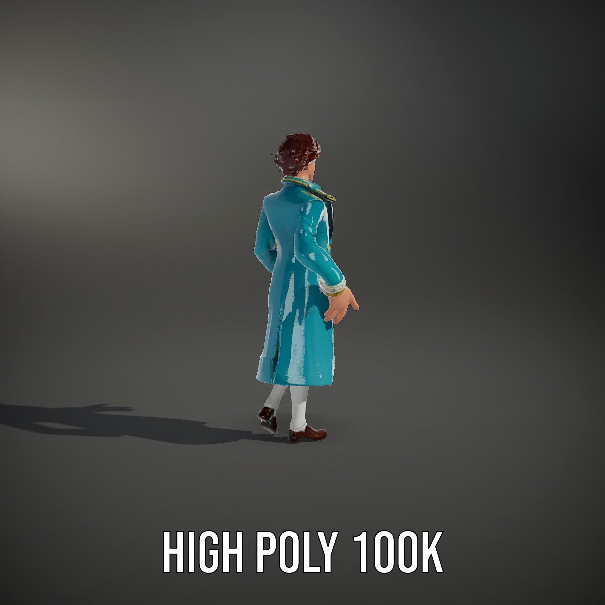 Elegant Prince Character  Rigged and Animated for Games and C... Low-poly 3D model_11