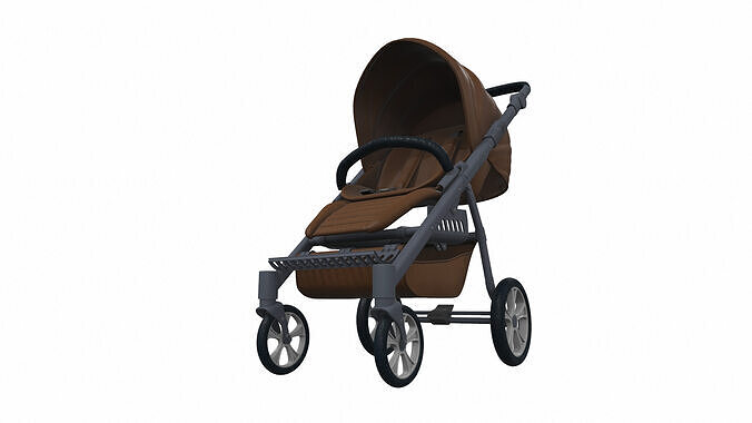 Baby stroller 10 3D model