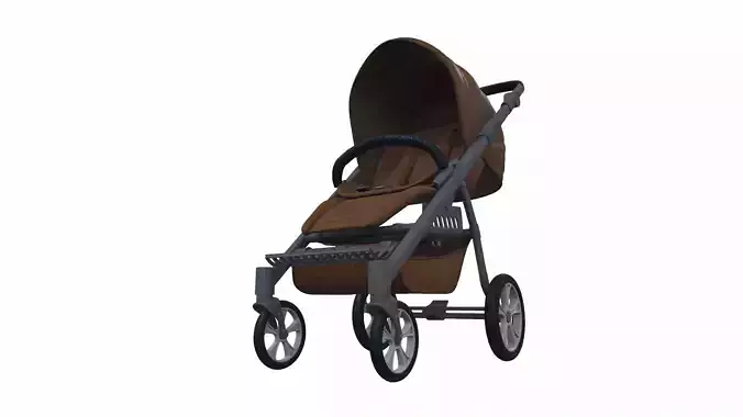 Baby stroller 10 3D model
