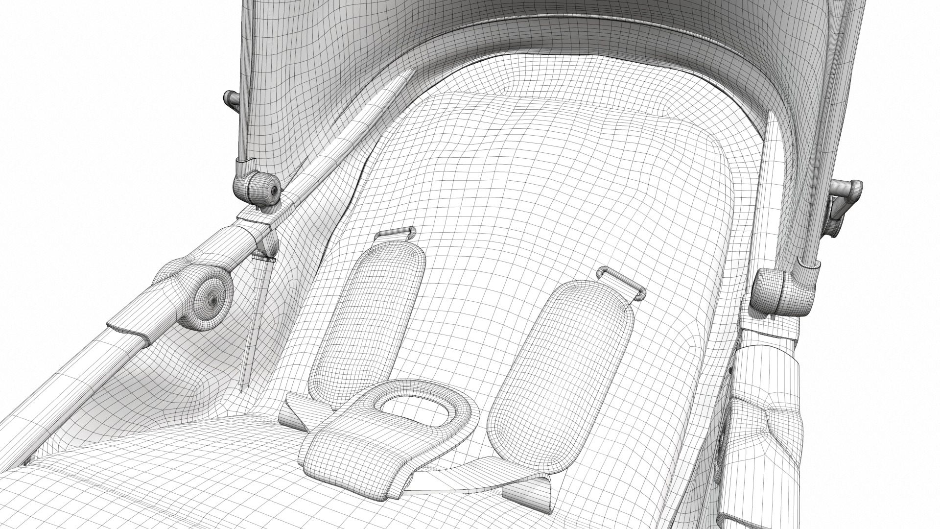 Baby stroller 11 3D model_25