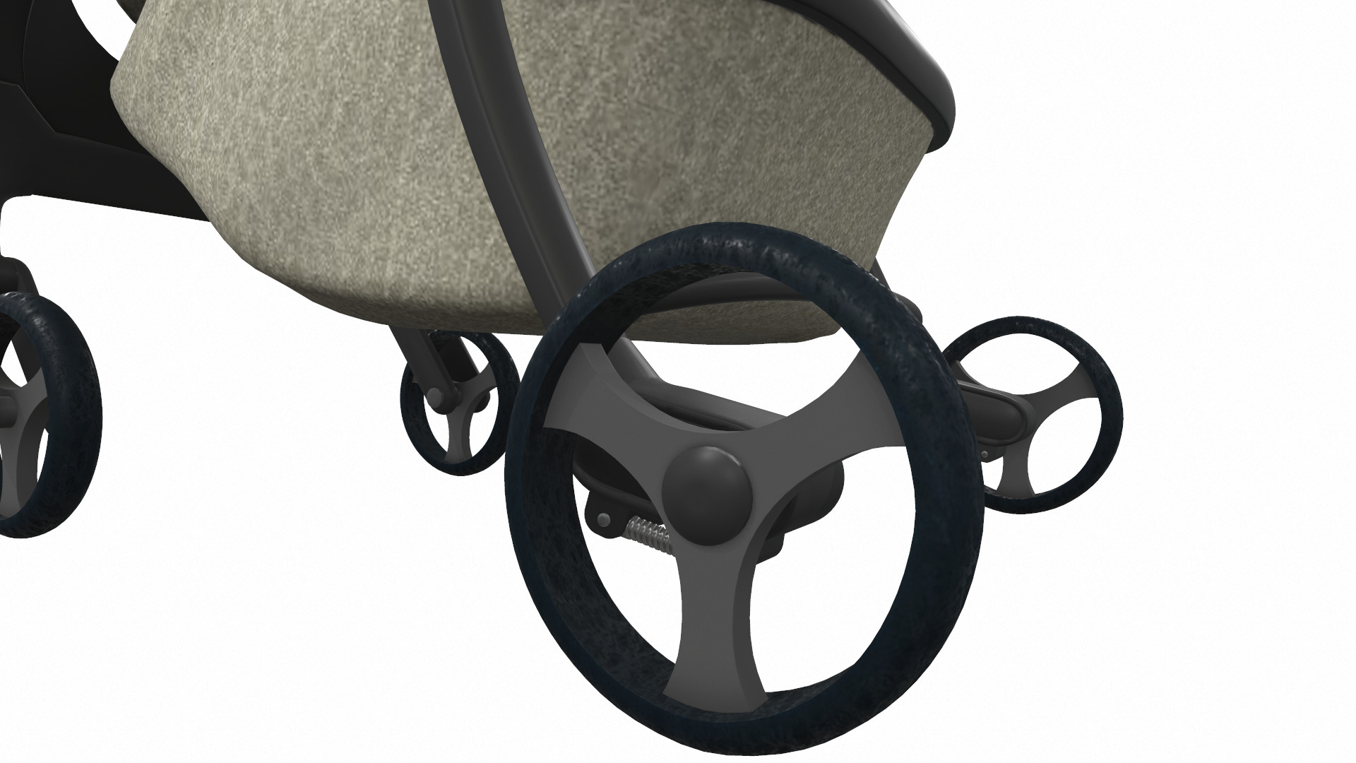 Baby stroller 11 3D model_8