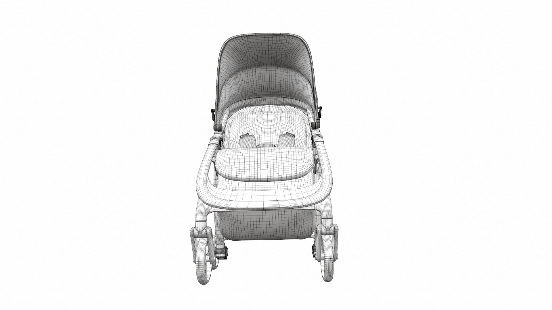 Baby stroller 11 3D model_15