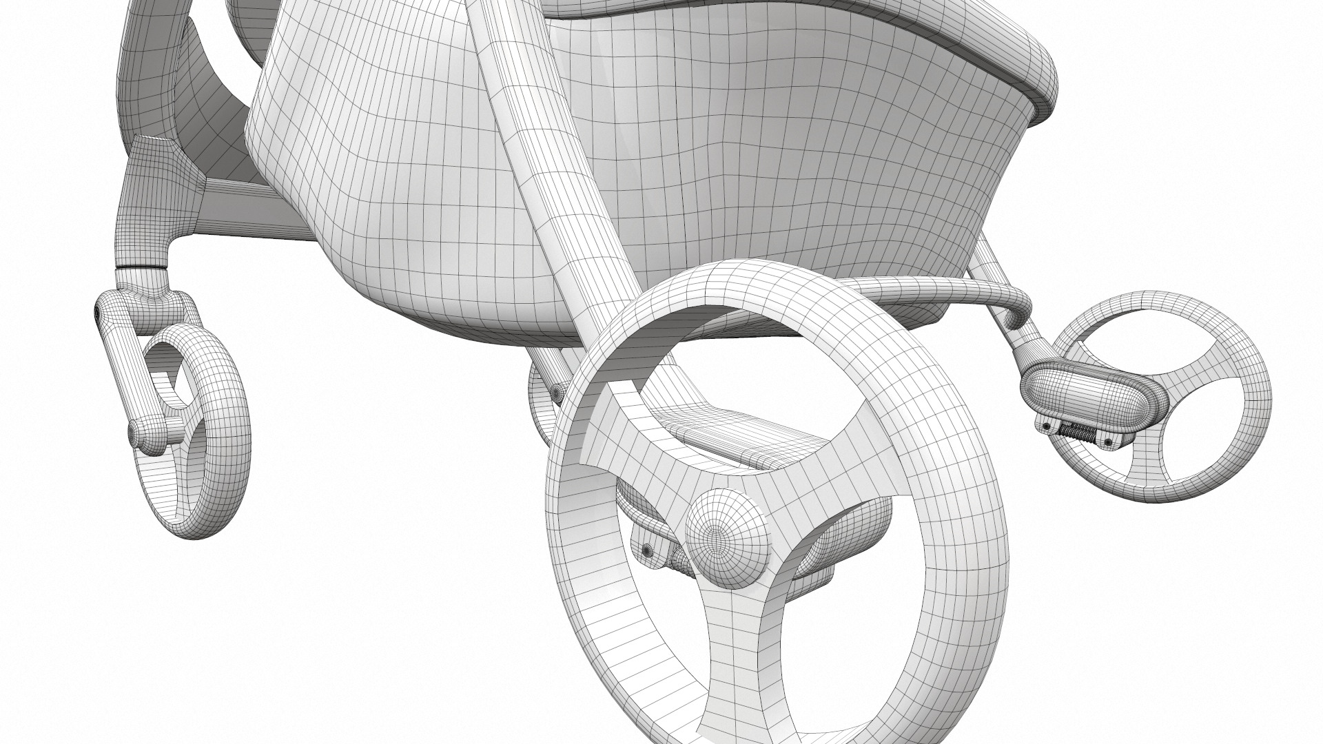 Baby stroller 11 3D model_21